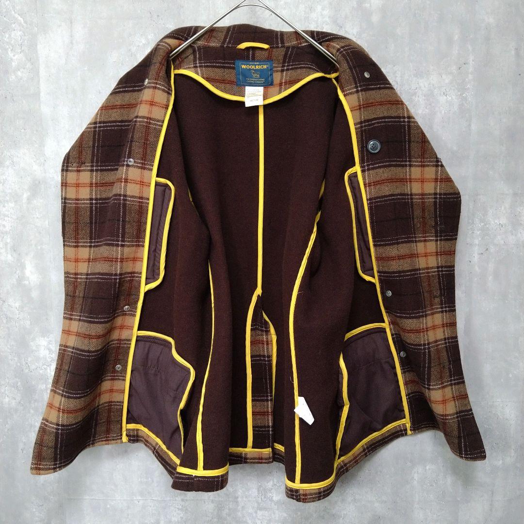 【未使用】WOOLRICH チェック柄 ウール ピーコート 90s 00s