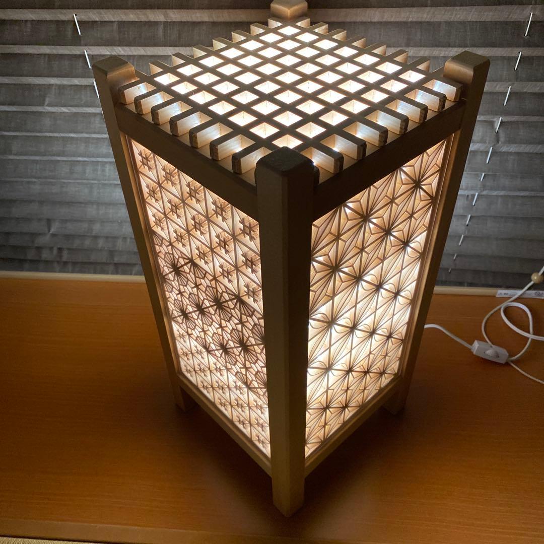 ⑨組子細工　行燈　間接照明