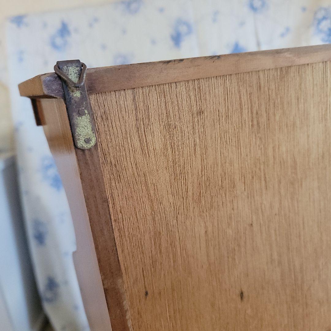 ナチュラルウッドの オープンシェルフ 　飾り棚　4段　アンティークレトロ