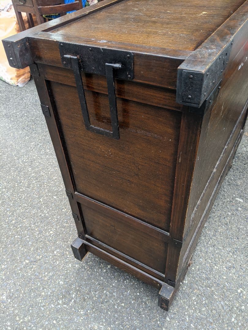 断捨離時代家具　時代箪笥　車箪笥 薬箪笥 和箪笥 アンティーク