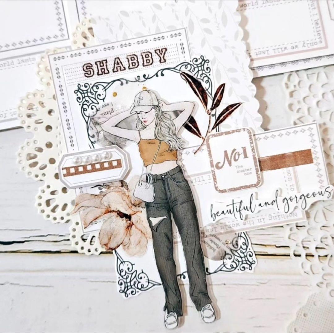 コラージュ素材　紙もの　素材紙　【1405】