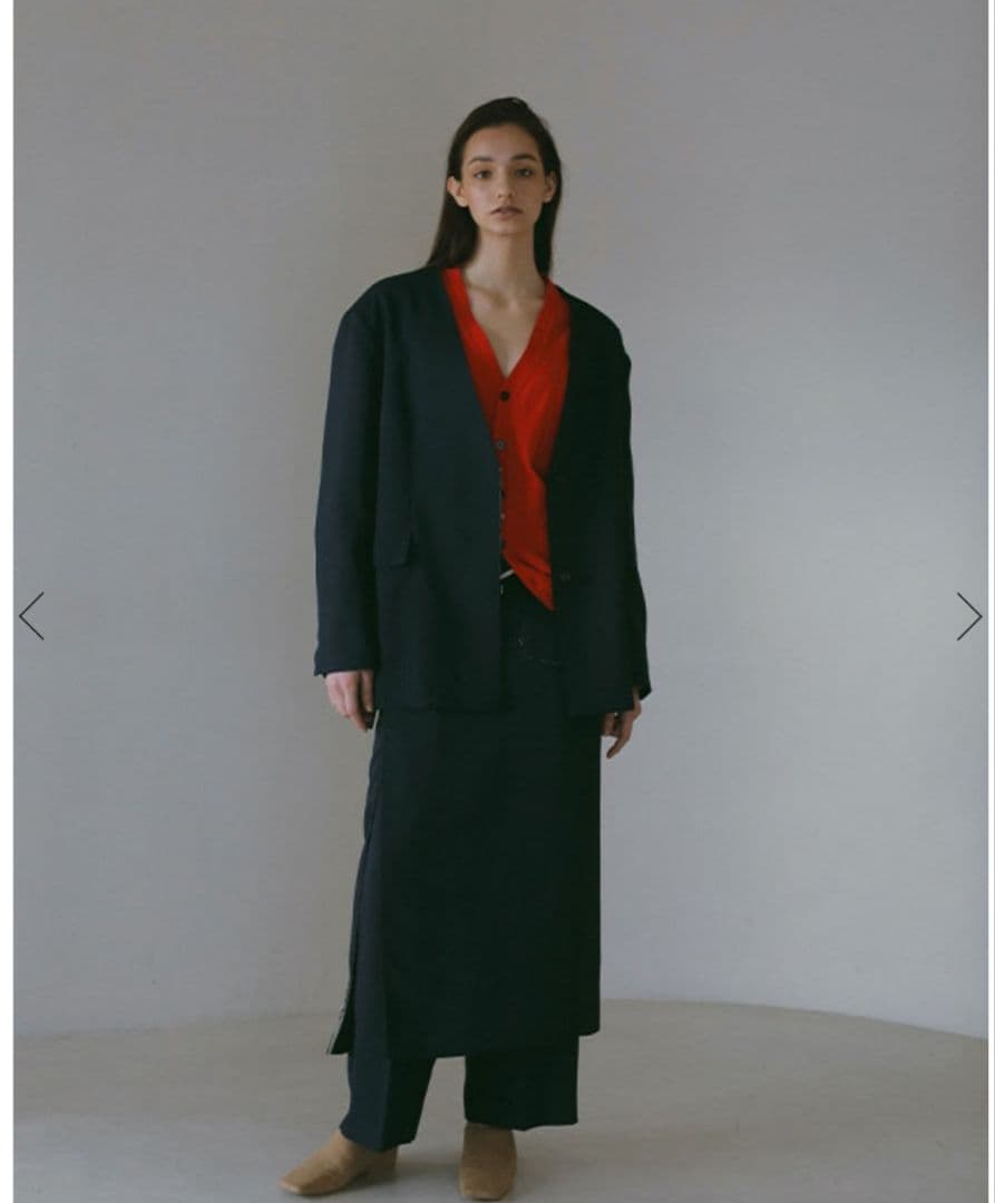 【タグ付き】ETRE TOKYO カットオフノーカラージャケット