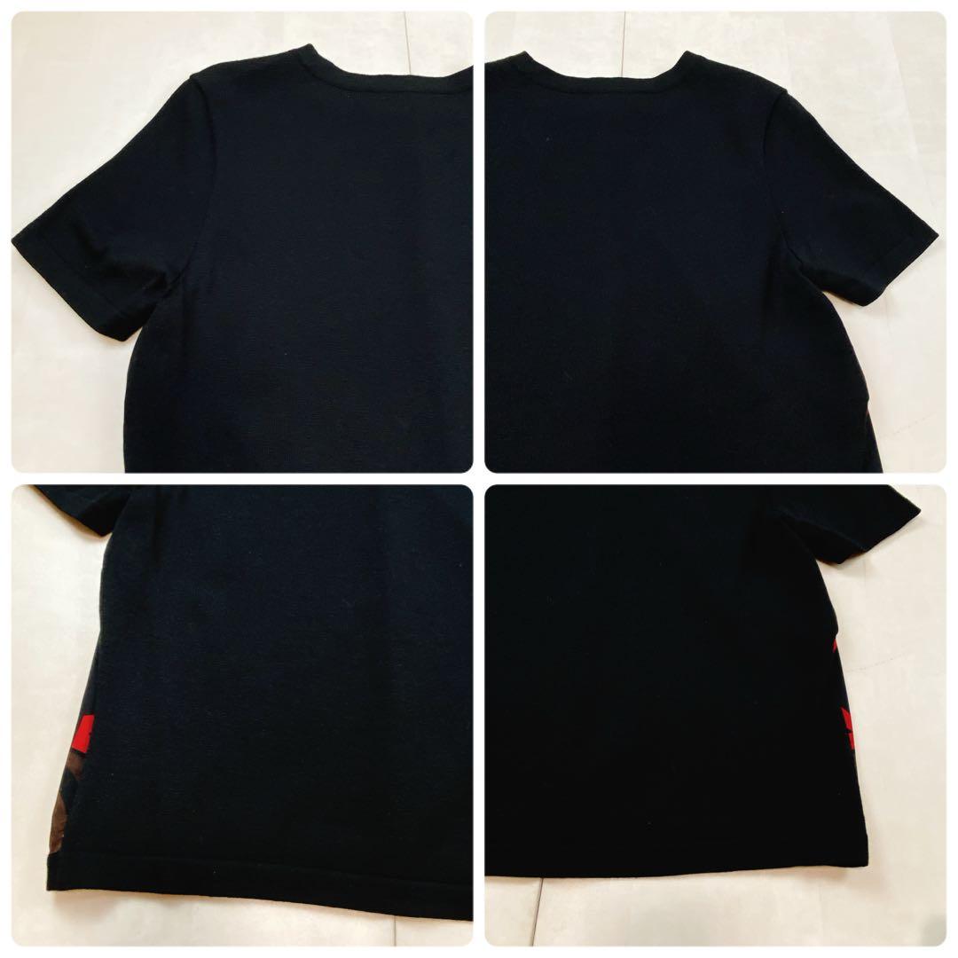 極美品 フェラガモ ガンチーニシルク100 ニットアンサンブル カーディガン