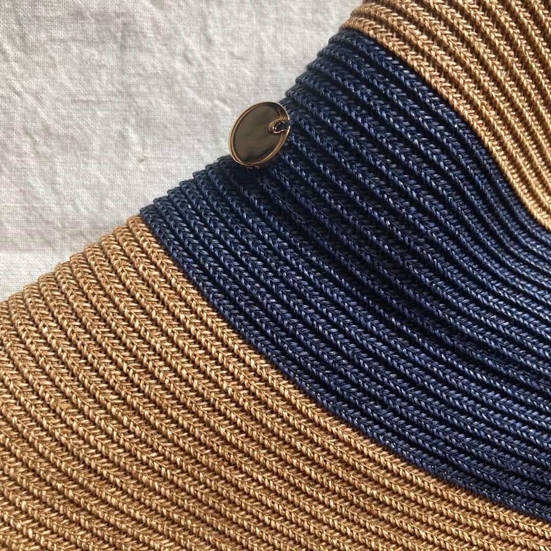 【新品タグ付】UNITED ARROWS ペーパーハット ネイビー UV 40%