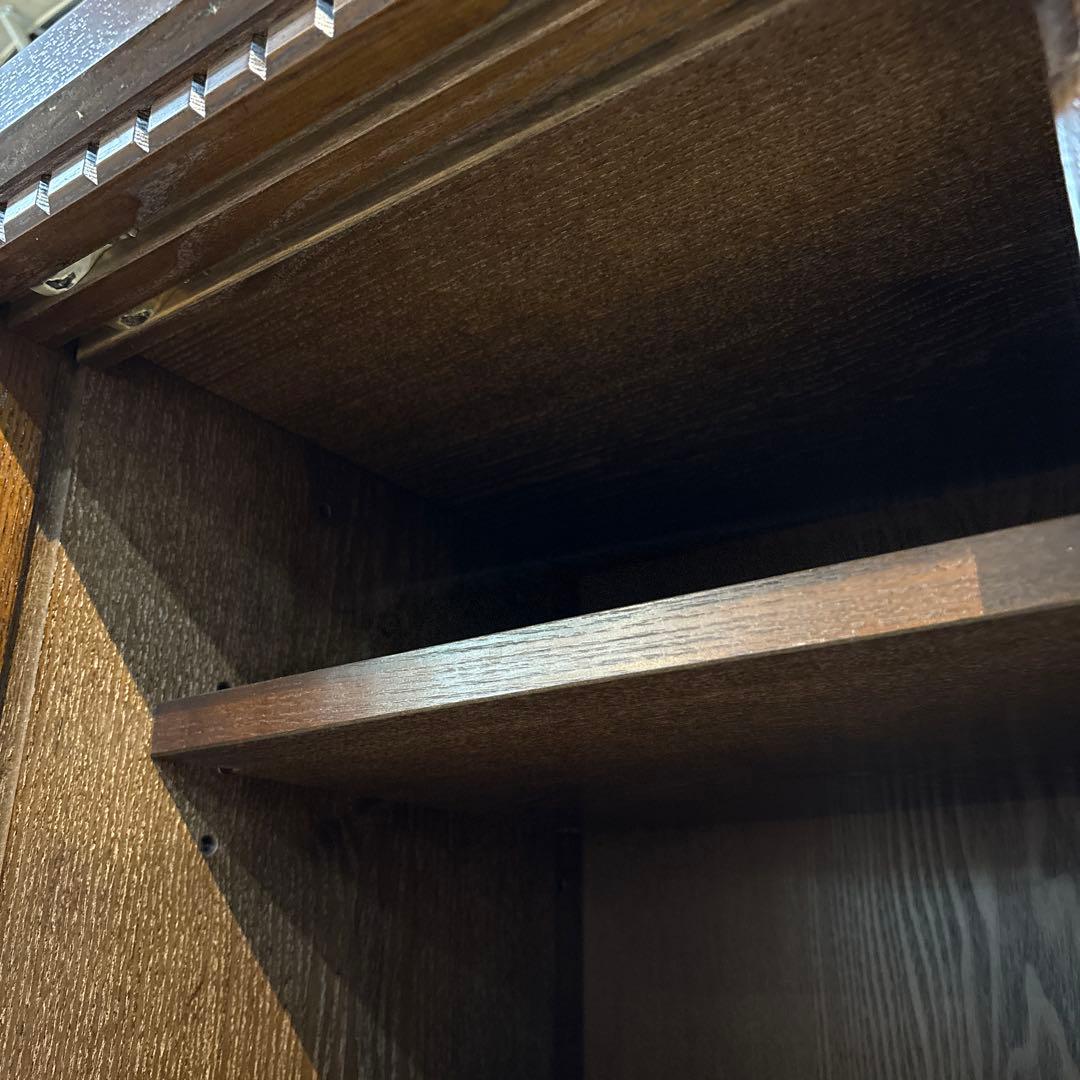 私*様 和風格子デザイン 食器棚 90cm幅