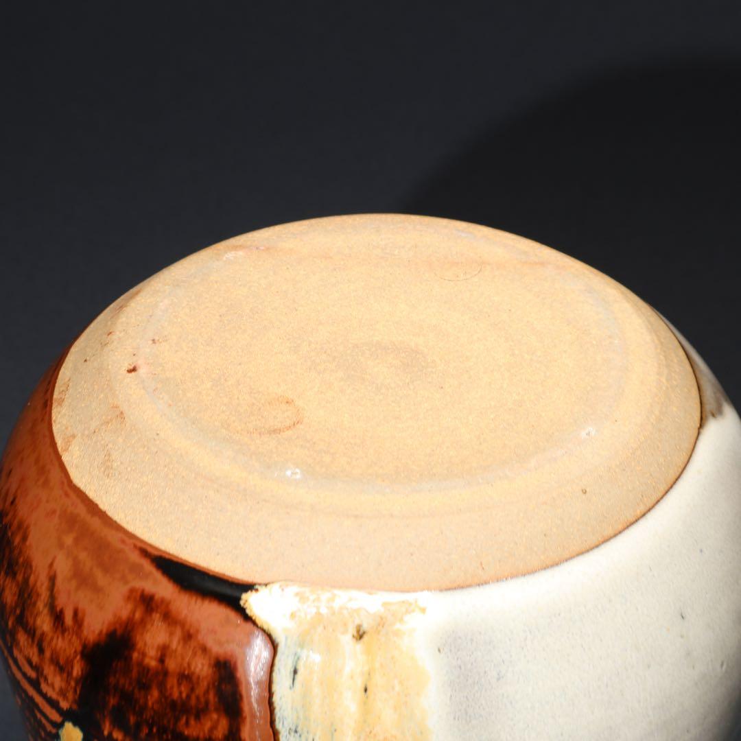 【茶道具】水指　高取　鬼丸雪山　共箱　6R1635ラ2