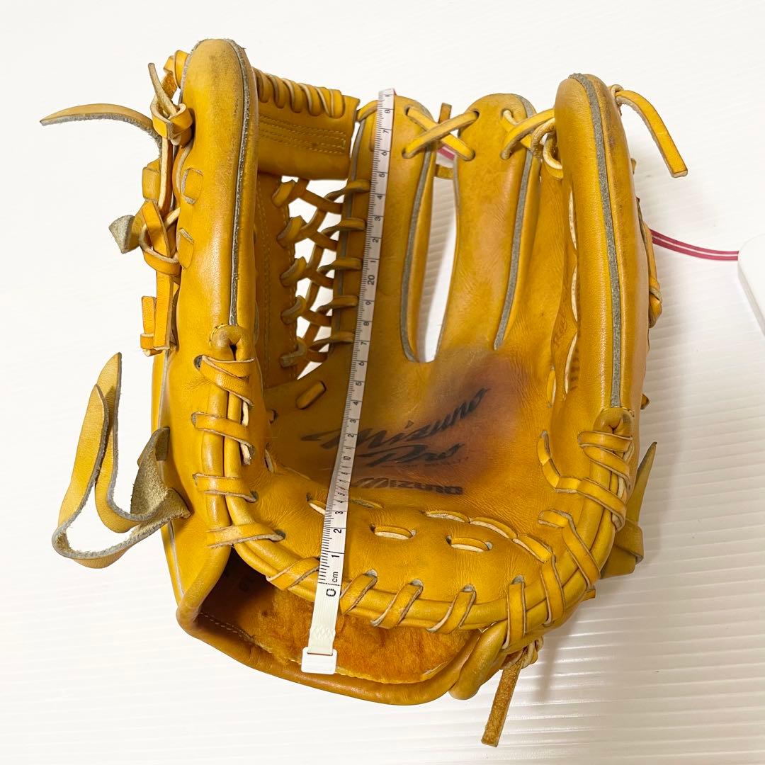 【型抜群】ミズノプロ 即戦力 美品 硬式 内野手用グローブ 良型