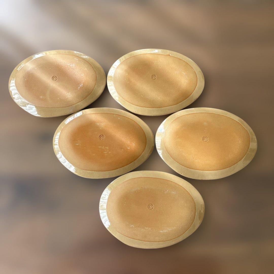 京焼　陶葊　染付　5枚セット