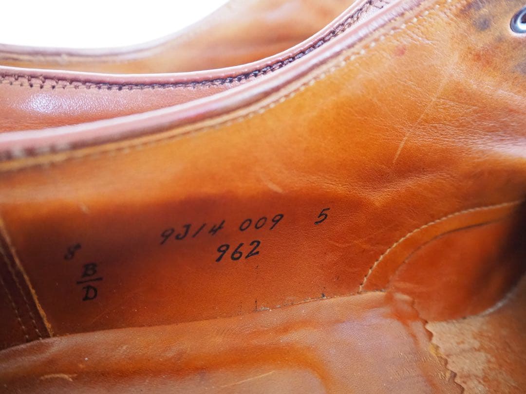 靴 Alden 962 Norwegian Split Toe Blucher