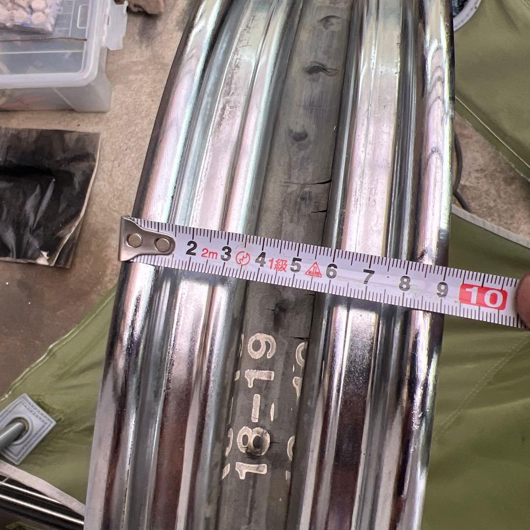 ハーレー　エボ　スポークホイール クロームメッキ　 19インチ　フロント　純正？