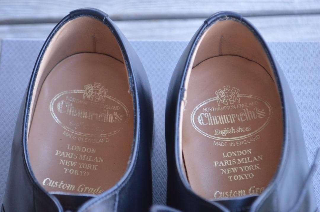 着用1回　CHURCH'S　CONSUL　65F　ブラック　コンサル