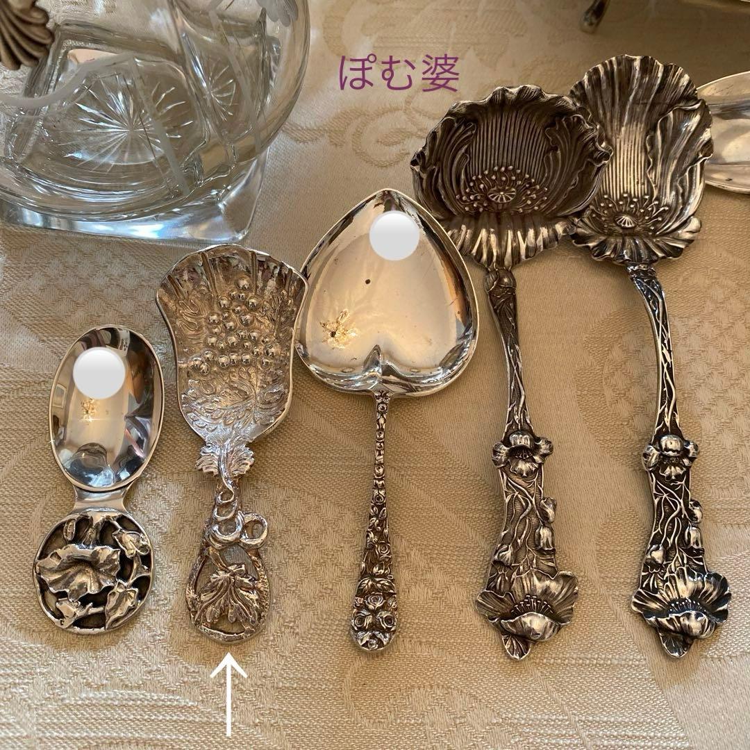 【英国／マッピン＆ウェッブ】純銀 スターリングシルバー／ティーキャディースプーン