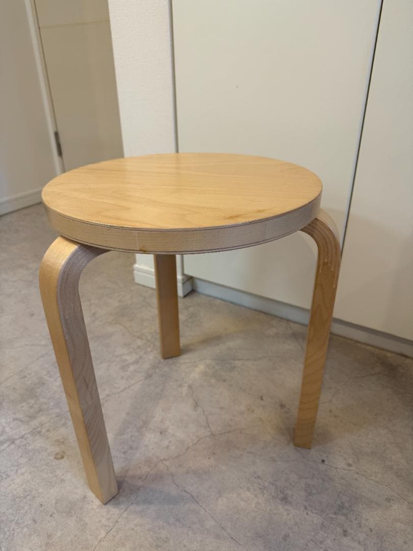 artek　スツール　60　アアルト　三本脚　中古　ナチュラル