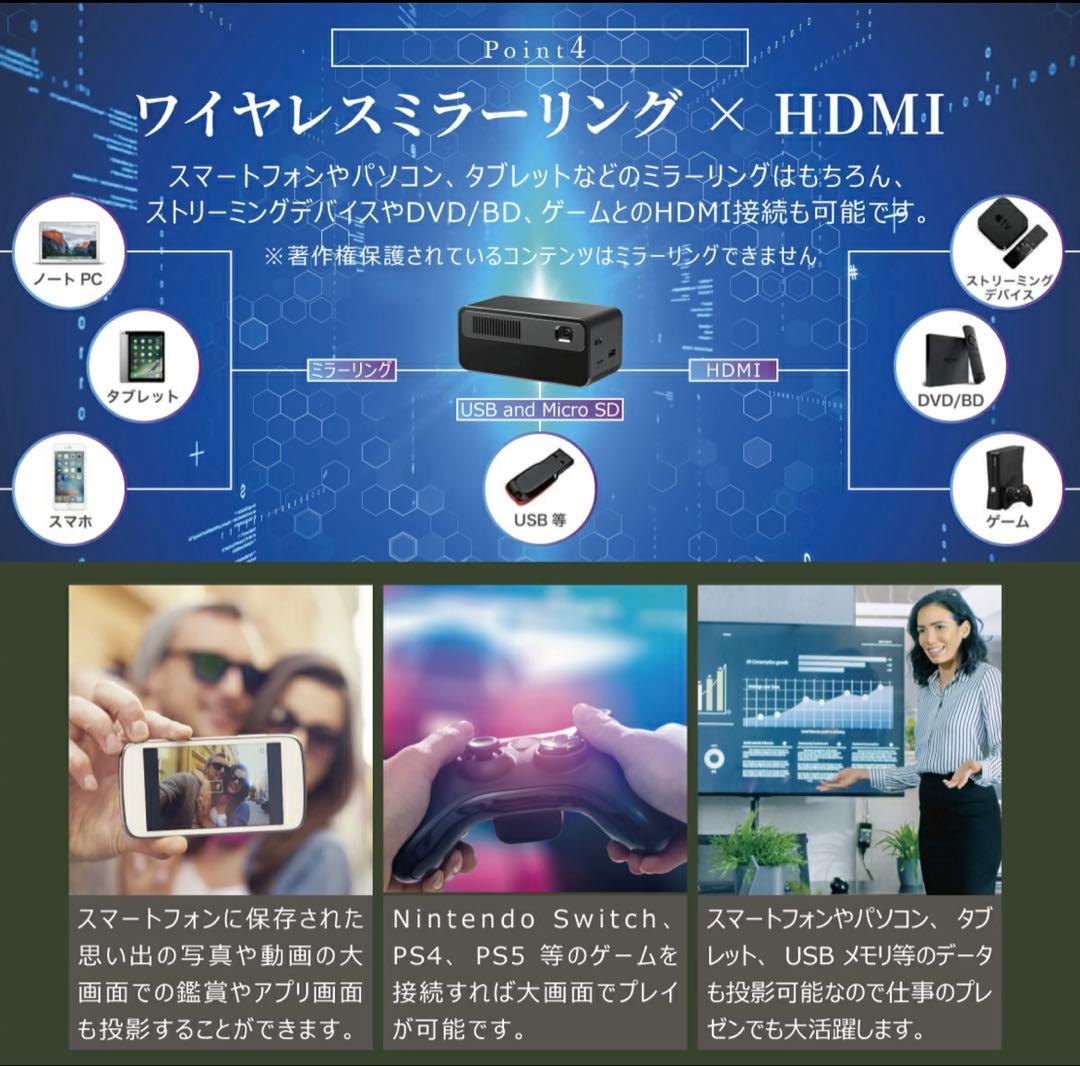 K フェリクロス 超小型プロジェクター PicoCube H300