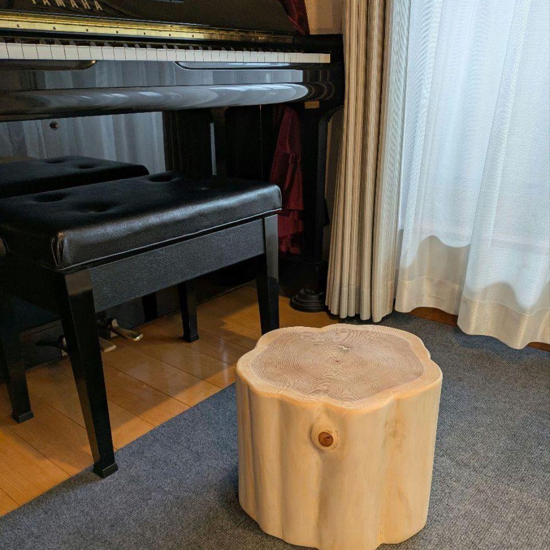 天然ヒバ　切り株　丸太　椅子　スツール　テーブル　高さ約28㎝