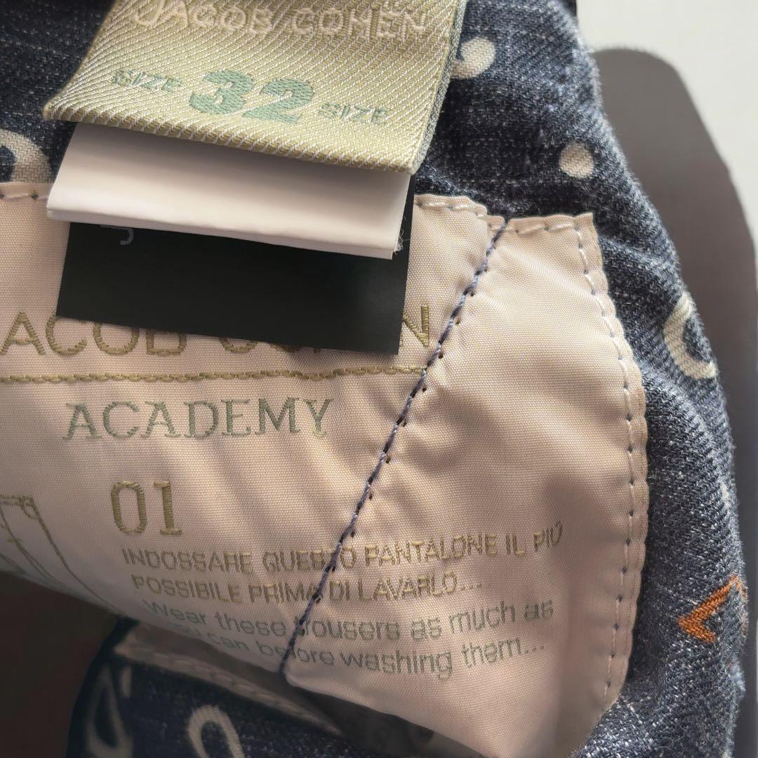 未使用 Jacob Cohën ヤコブコーエン スラックスパンツ 32 デニム調