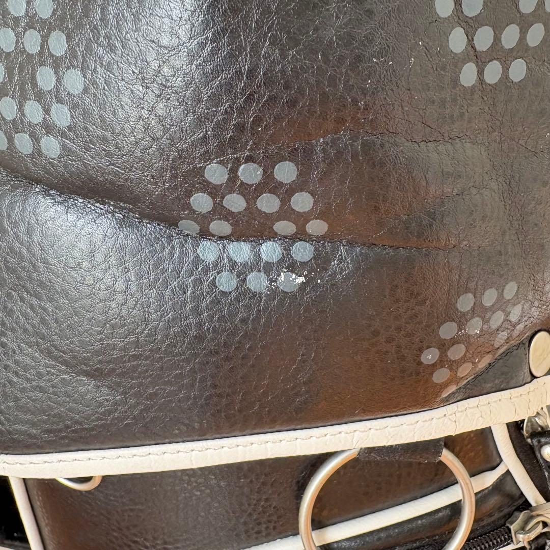 PUMA プーマ　キャディバッグ 黒/白　ゴルフバック　比較的美品