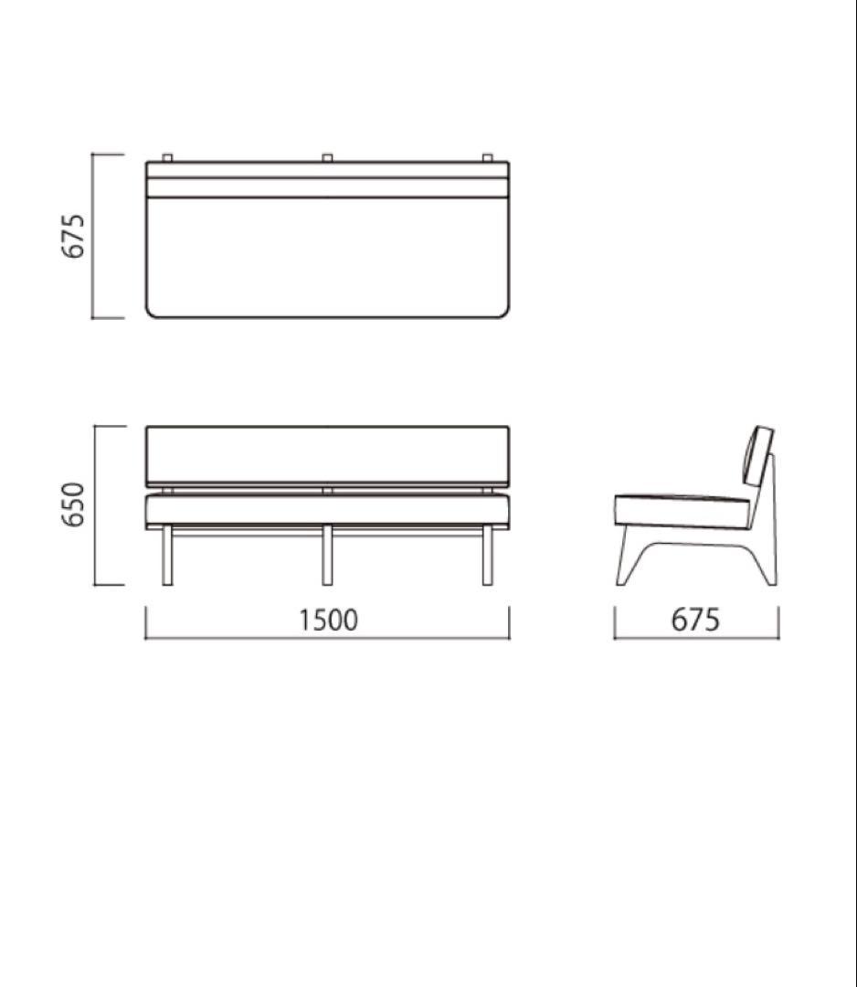 IDEE 受注生産品ソリッドベンチ(ネイビー)