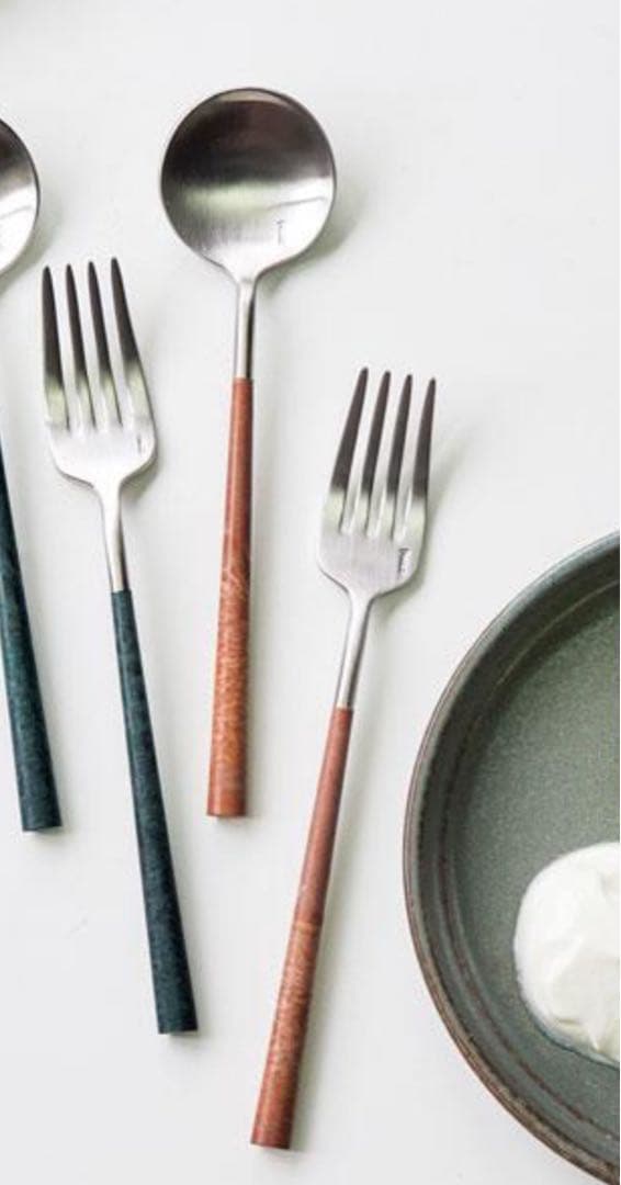 新品箱付 BELO INOX ベロイノックス カトラリー 6本セット ブラウン