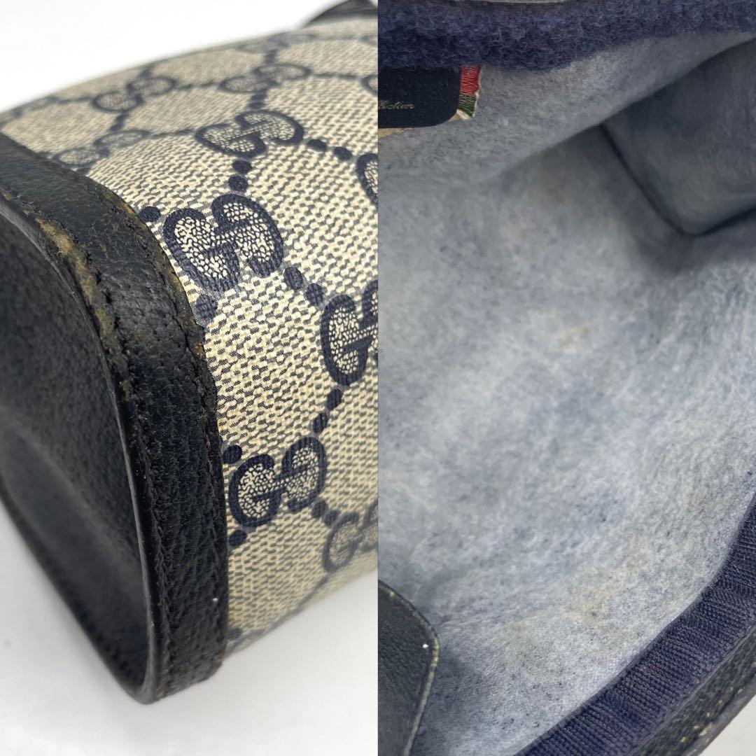 オールドグッチ シェリーライン GGスプリーム クラッチバッグ PVC レザー