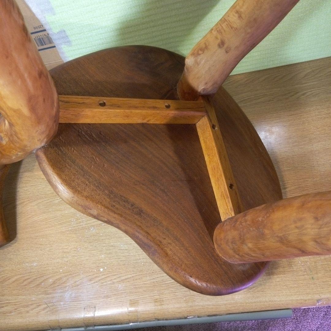 自然木の椅子　ハンドメイド　handmade　手作り　椅子　天然木　自然木