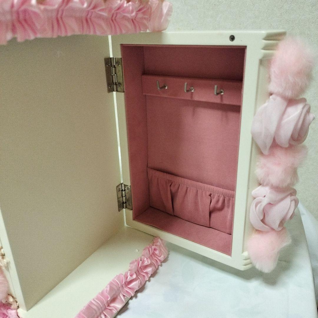 プリンセス姫系アクセサリーケース&くまちゃん小物入れディアマンテ　ピンク