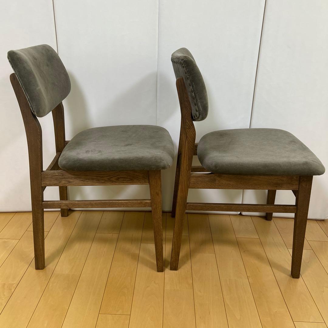 crashgateクラッシュ　パッドチェア WF-2 VELVET ASH 2脚