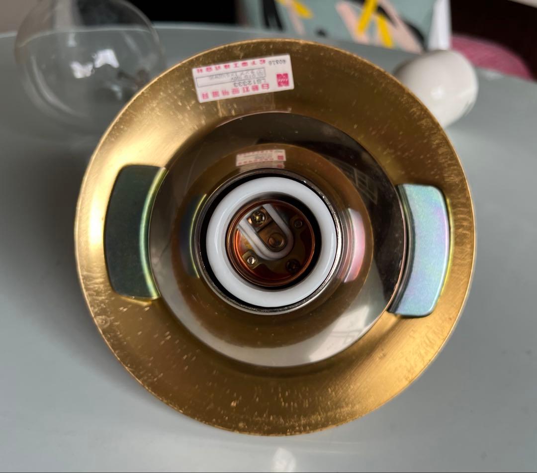 ヴィンテージ　ガラスボール　ペンダントランプ　ミッドセンチュリー　スペースエイジ