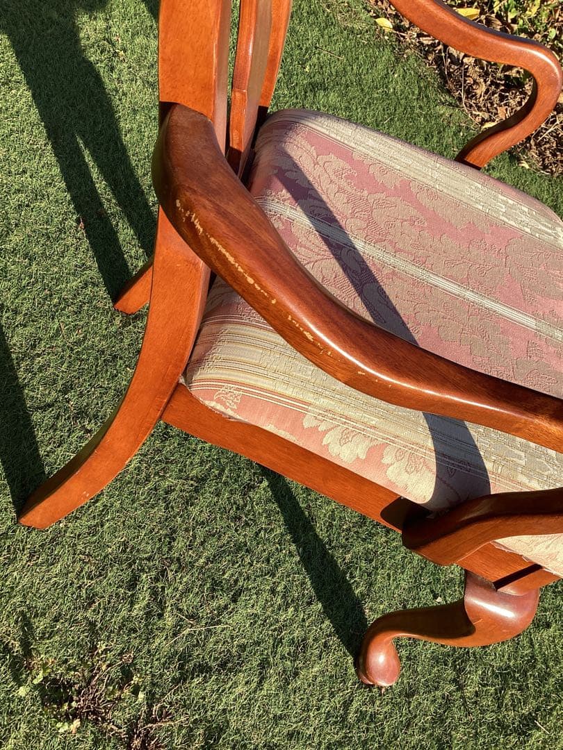 ダイニングチェア　猫脚　クラシカル　アームチェア　椅子