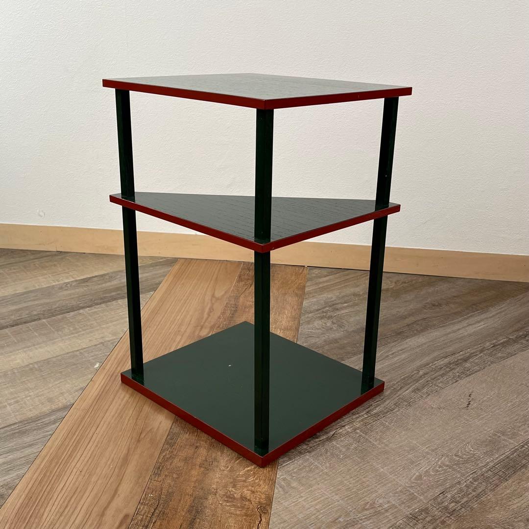 藪内流 帛紗棚 青漆爪紅 紙箱 茶道具