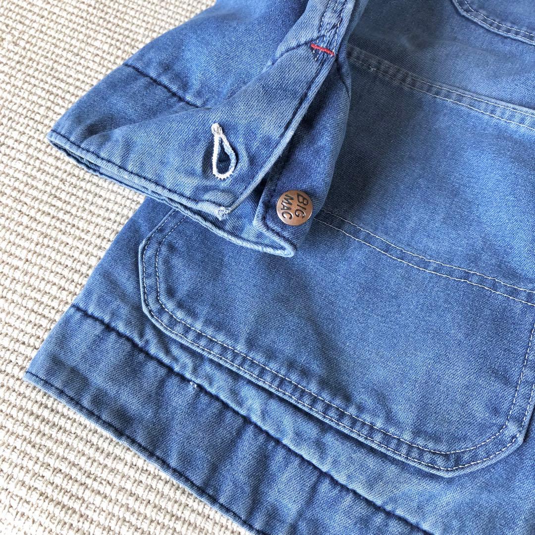 2XL相当 BIG MAC ビッグマック デニムカバーオール ブランケット