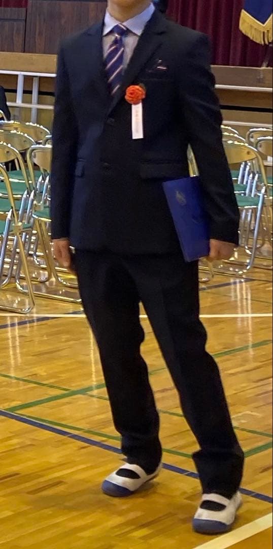 【使用回数３回】ショパン　男の子　160センチ　スーツセット　ネイビー　卒業式