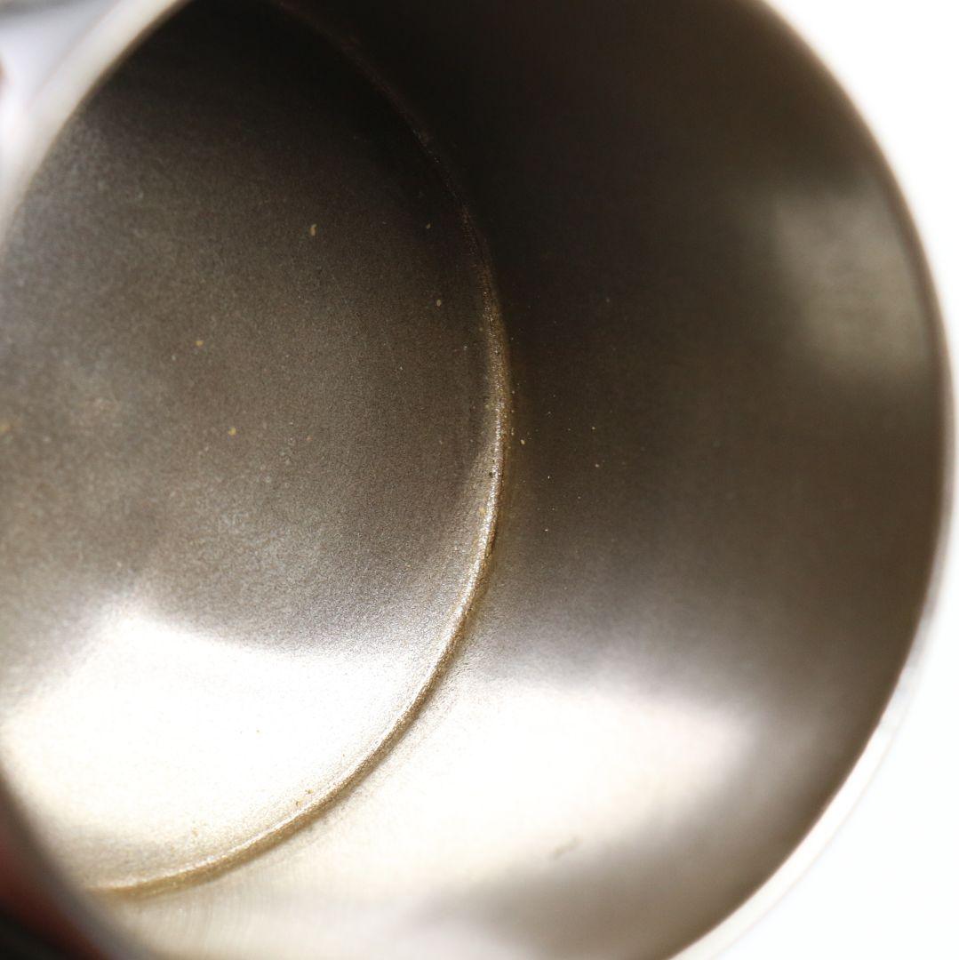 中村宗尹作 武蔵野蒔絵 面中次 内銀溜塗 薄茶器 茶道具 共箱　SB983