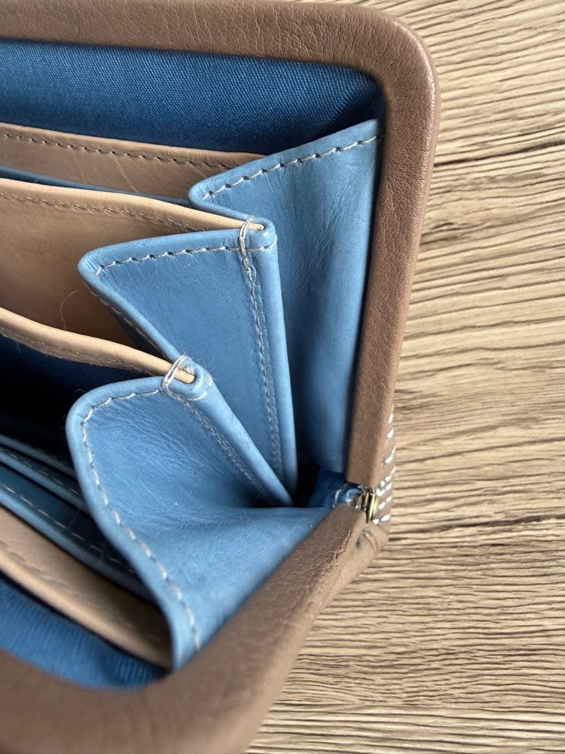 【美品】ゲンテン リサラーソン　genten がま口財布　長財布