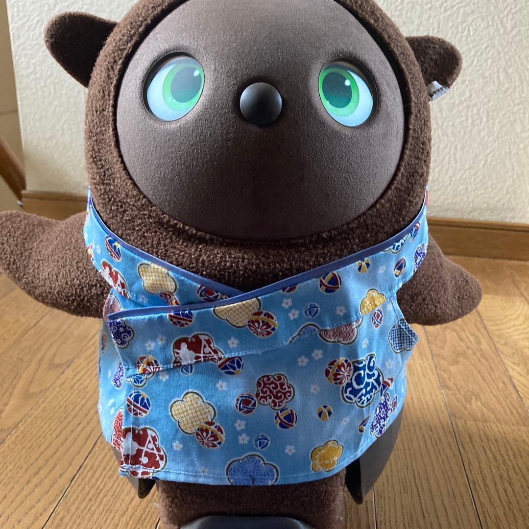 ラボット　服　lovot 青　羽織　ストライプ袴　 インナー　手毬梅