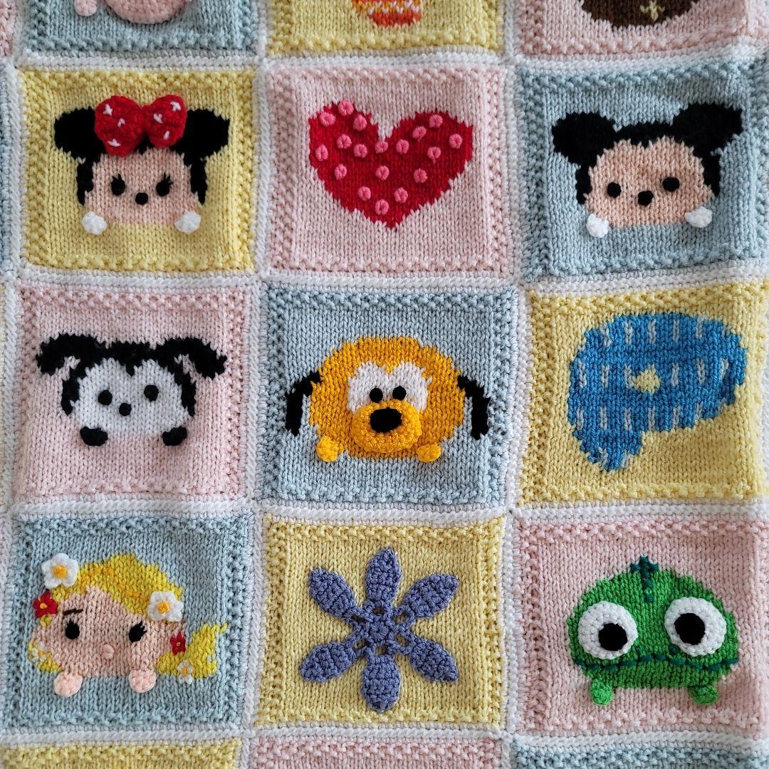 ディズニー　ツムツムのニット&クロシェ