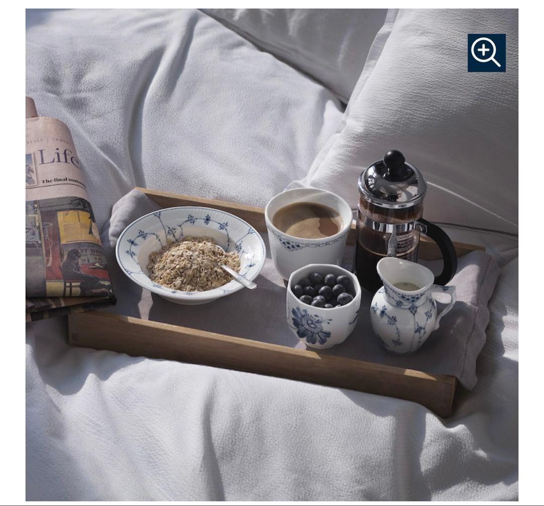 ブルーフルーテッド　プレイン　ディーププレート　2枚