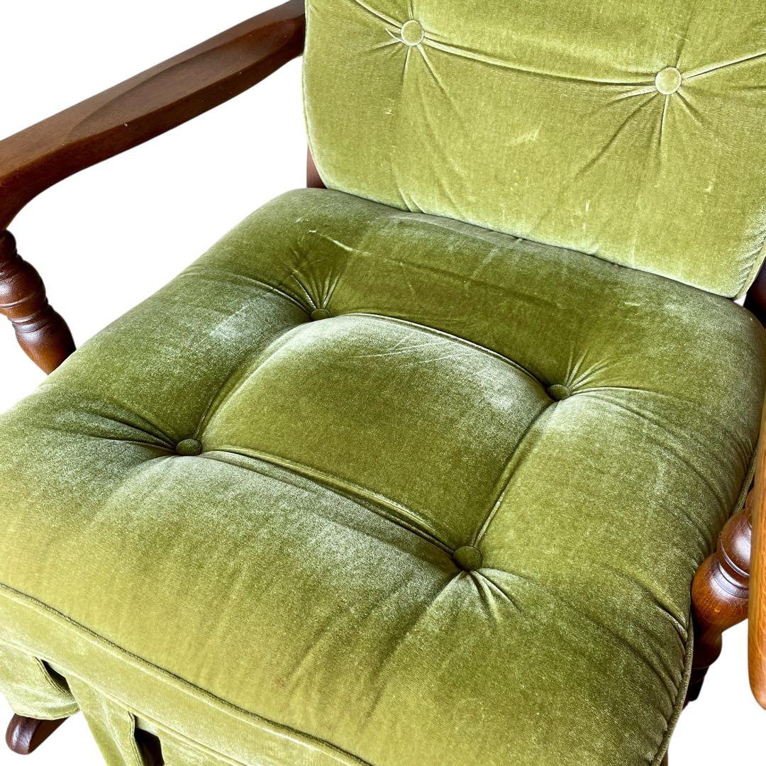 69【希少】キツツキ 飛騨産業 穂高 ロッキングチェア レトロ 椅子