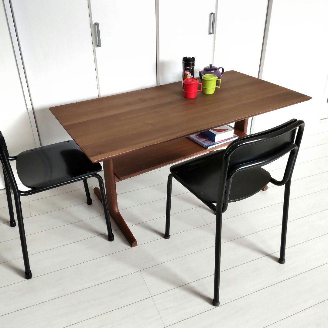 MUJI　無印良品　リビング　ダイニングテーブル　ウォールナット　130㎝　木製