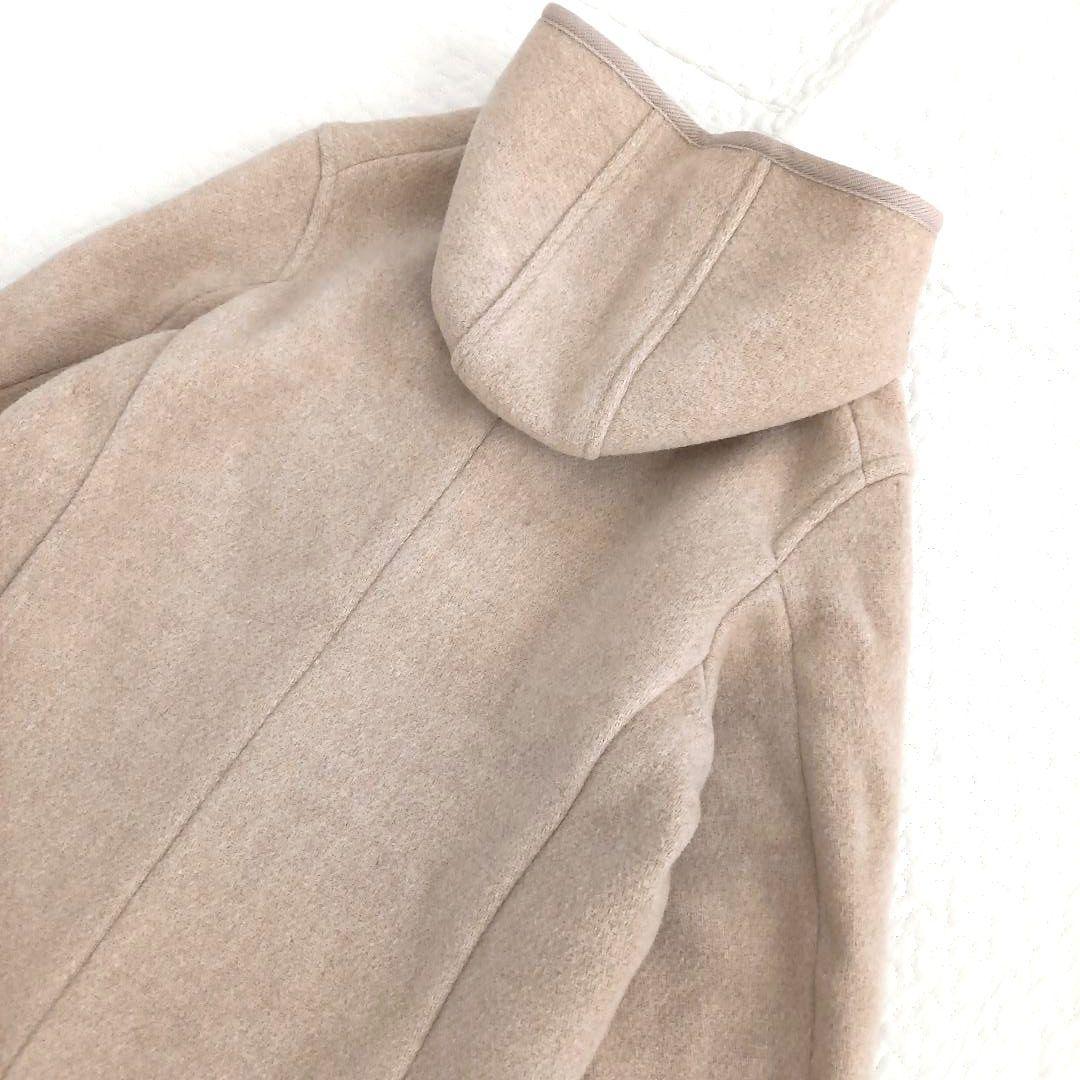美品✨DANTON ダントン フード付きウールモッサコート ベージュ 36