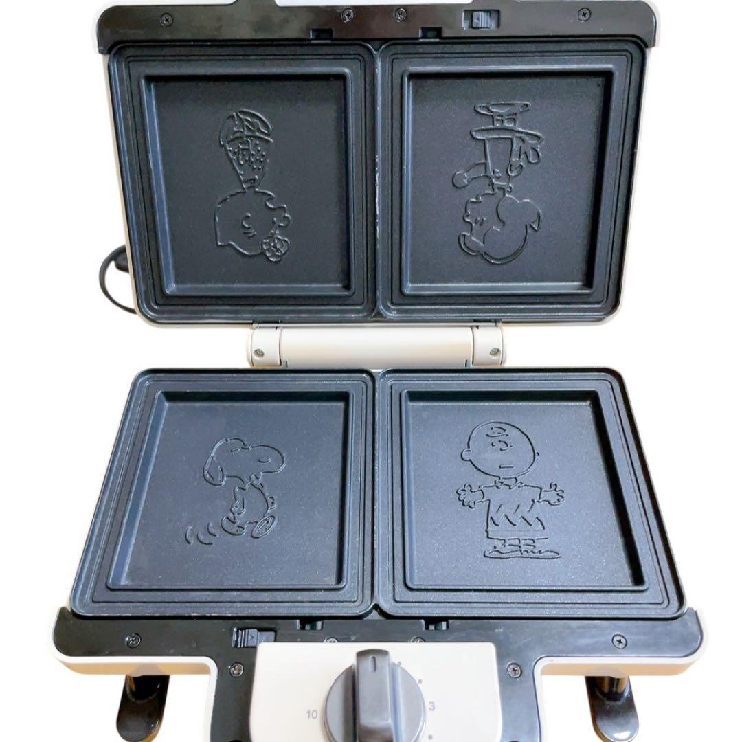 【極美品】BRUNO ブルーノ ホットサンドメーカー スヌーピ　BOE069