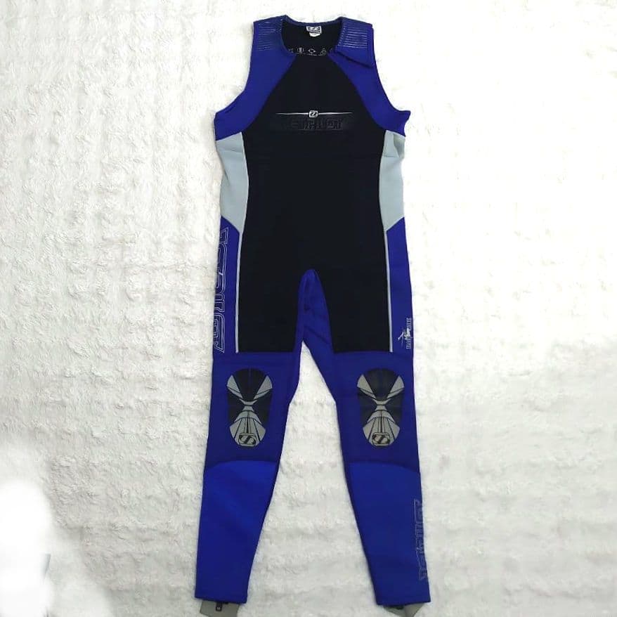 【未使用タグ付き】ウェットスーツ ロングジョンとジャケット　黒と青　Lサイズ