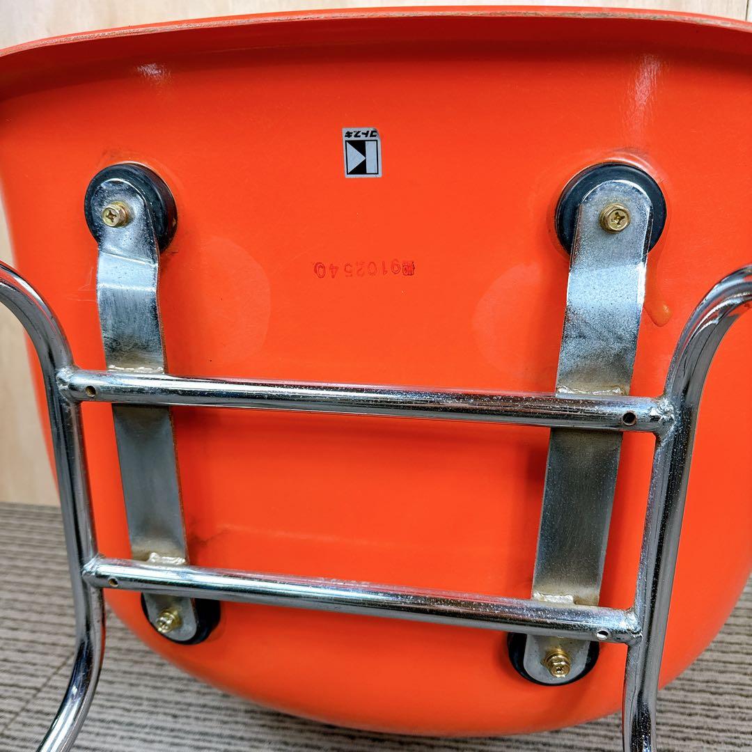 希少品 コトブキ アームシェルチェア FRP オレンジ 剣持勇 60〜70's