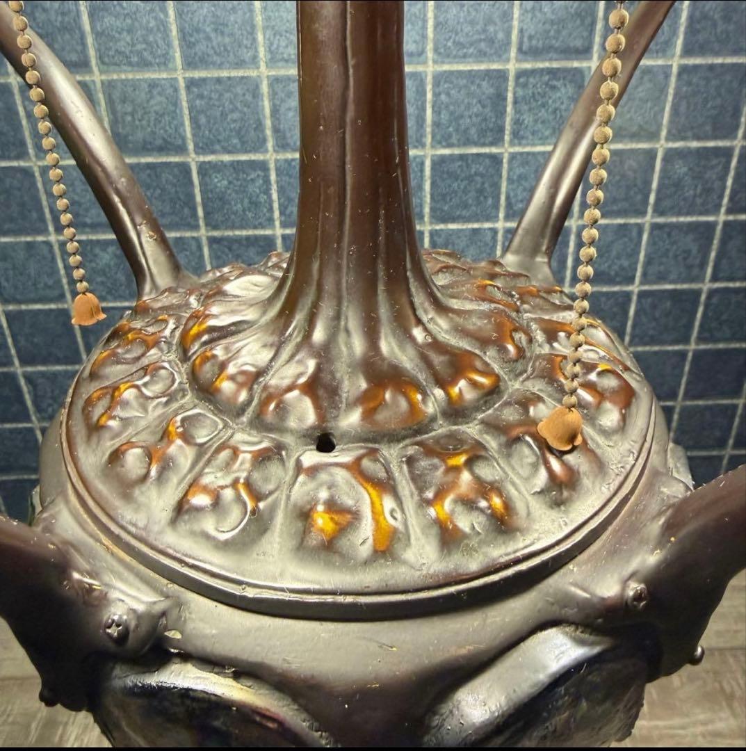 【特大68cm】最高級ステンドグラスランプ ティファニー調トンボ フロアスタンド