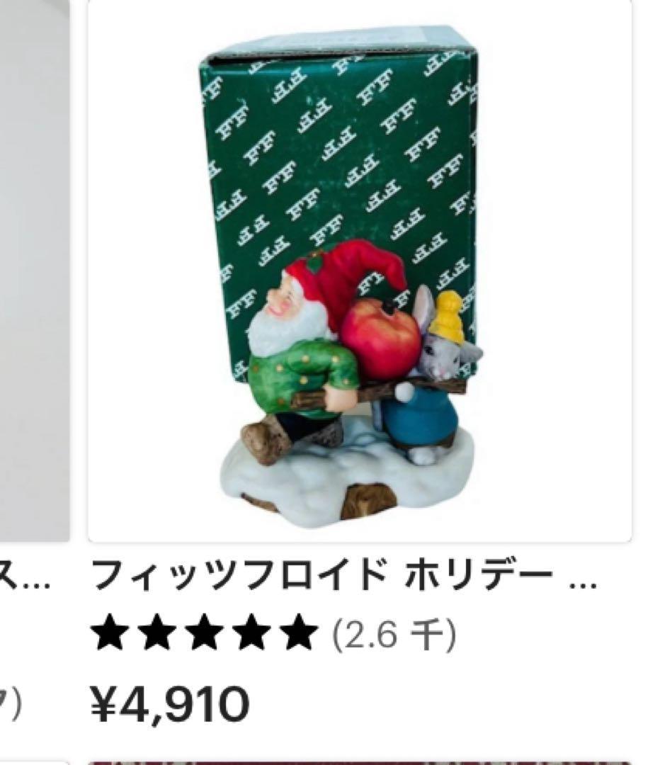 クリスマス ライトハウス フィッツ＆フロイド 陶器製 ヴィンテージ品 レア