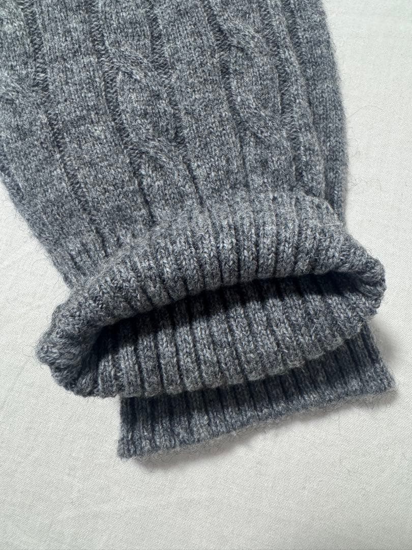 SHIPS any: ヤク ケーブルクルーネックニット カーディガン