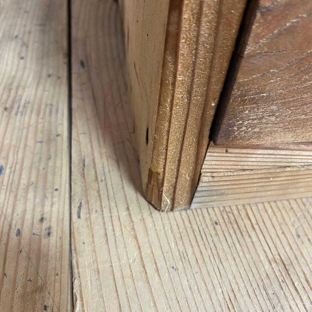 アンティーク ローボード テレビ台 チェスト 棚 無垢材 前欅 無塗装 z990