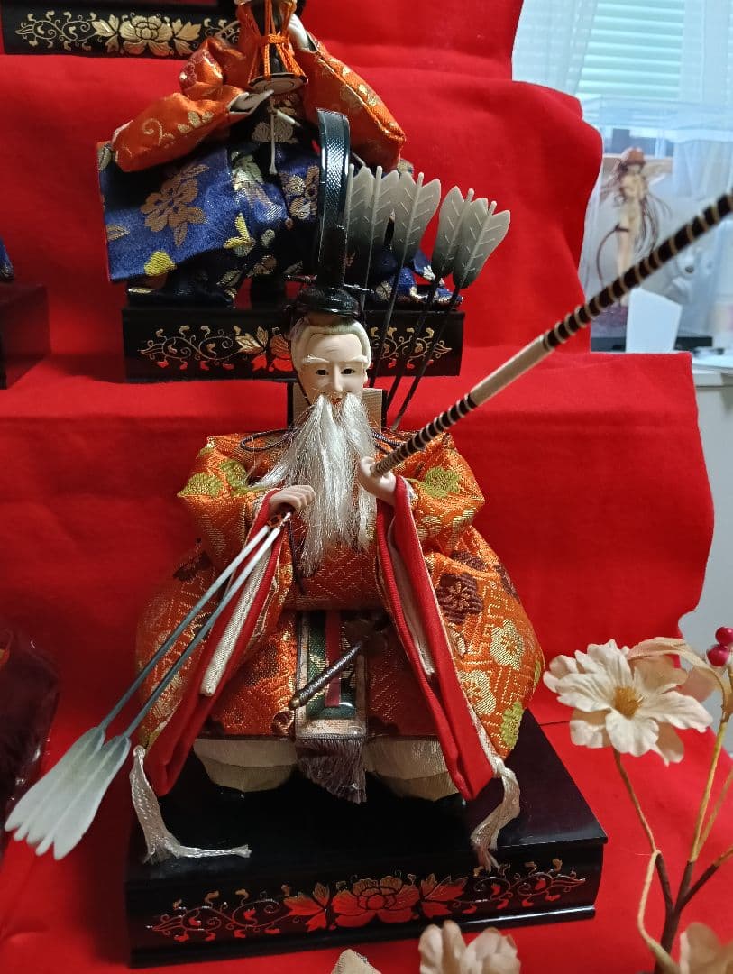 値下げ▼寿鳳びな　雛人形　7段飾り　(埼玉県春日部市でお渡し希望)