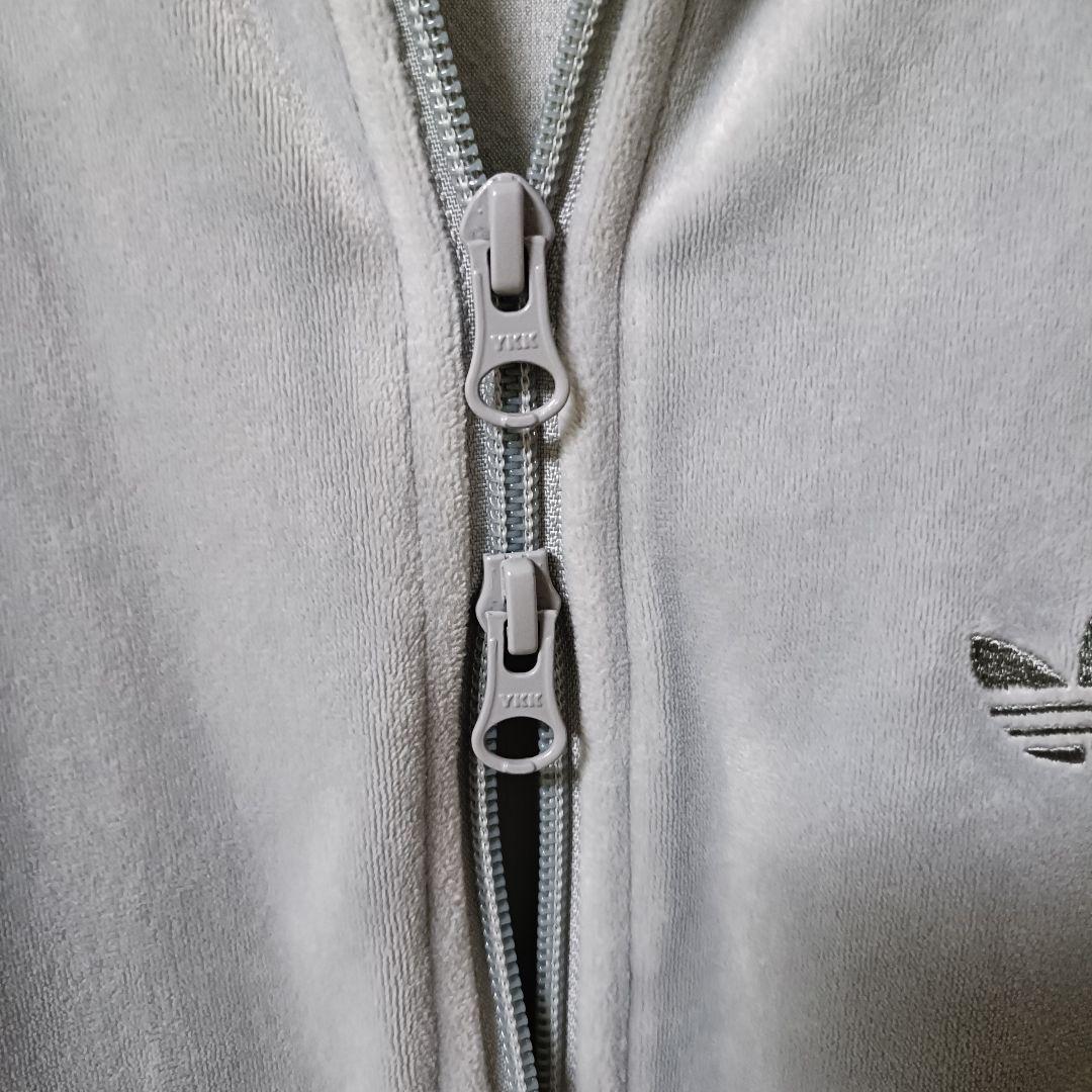 アディダス 灰ベロアベッケンバウアー トラックジャケット ジャージ メンズ2XS