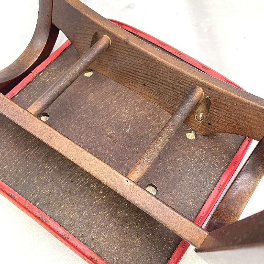 秋田木工 剣持勇 スタッキングスツール 曲げ木 2脚セット 昭和レトロ